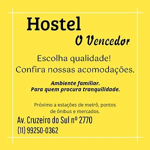 Quarto em Acomodações Particulares O Vencedor, São Paulo